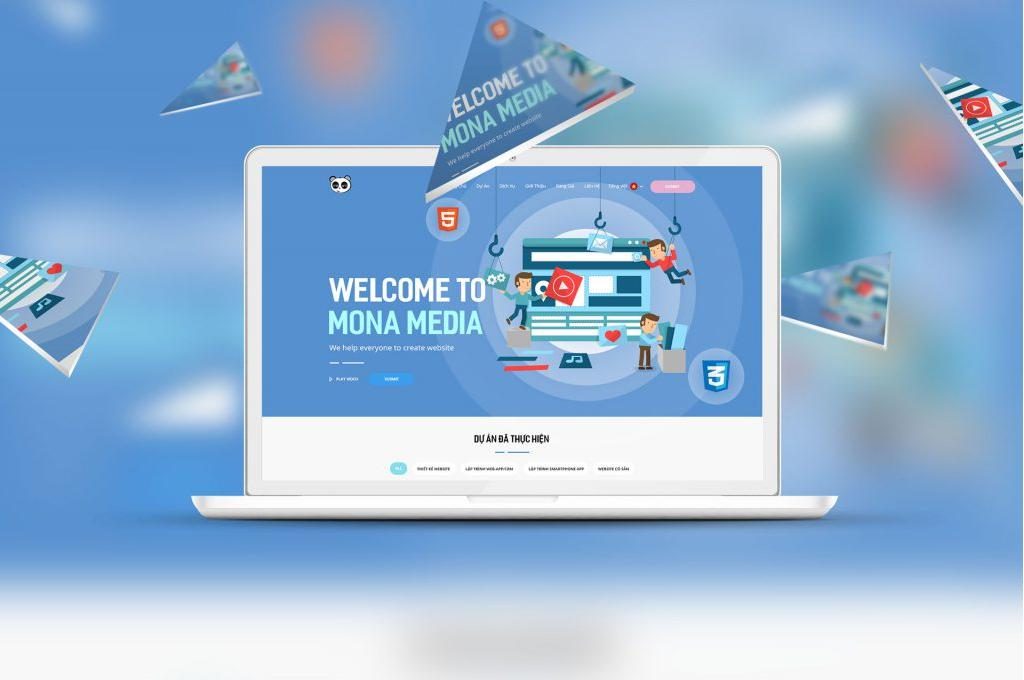 Dịch vụ thiết kế web xây dựng Mona